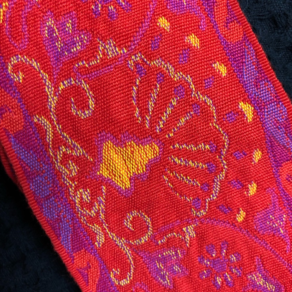 Vintage Liz Claiborne Tapestry Belt - Picture 7 of 8